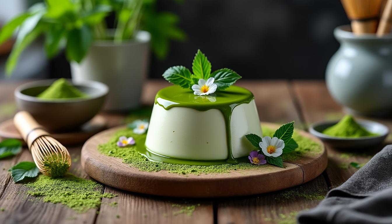 découvrez comment le thé matcha peut sublimer votre panna cotta avec ses bienfaits antioxydants et sa belle couleur verte. apprenez à allier santé et gourmandise dans ce dessert crémeux.