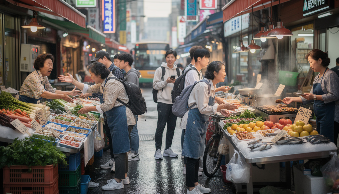 découvrez comment les ahjummas, femmes coréennes emblématiques, façonnent et influencent le paysage urbain en corée du sud à travers leur présence culturelle et sociale.
