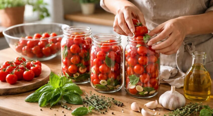 découvrez une recette simple et pratique pour préparer des bocaux de tomates sans stérilisation. apprenez à conserver vos tomates maison rapidement et en toute sécurité.