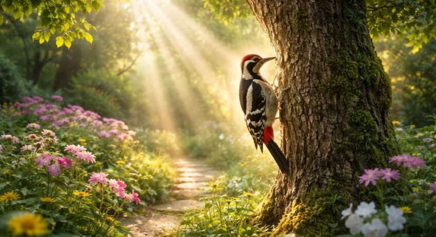 découvrez la signification spirituelle de l'oiseau pivert dans votre jardin et apprenez comment attirer cette énergie positive et protectrice chez vous.
