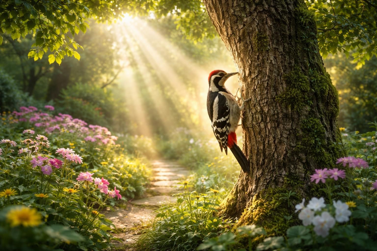 découvrez la signification spirituelle de l'oiseau pivert dans votre jardin et apprenez comment attirer cette énergie positive et protectrice chez vous.