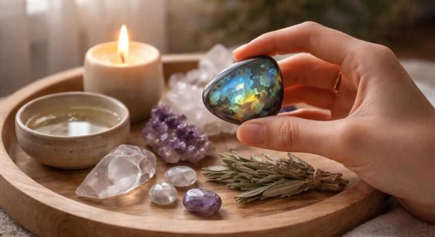 découvrez notre guide détaillé sur la lithothérapie pour apprendre à activer et utiliser votre labradorite, une pierre aux pouvoirs protecteurs et énergétiques.