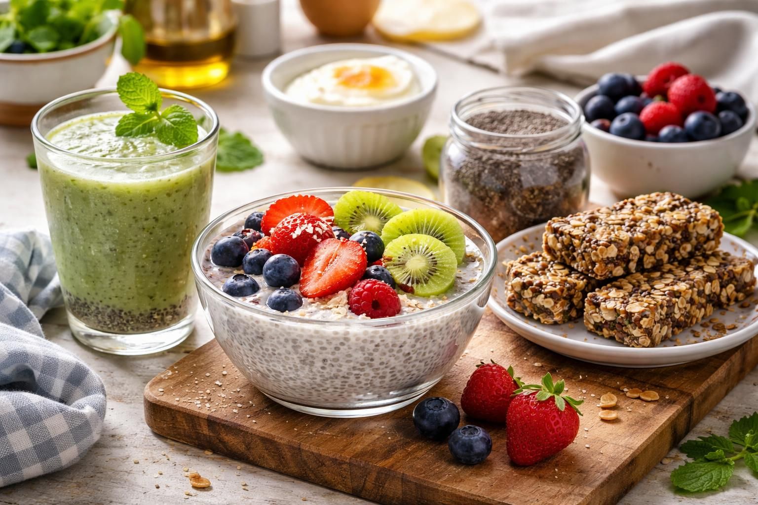 découvrez des recettes délicieuses et économiques à base de graines de chia, faciles à préparer pour une alimentation saine et savoureuse.