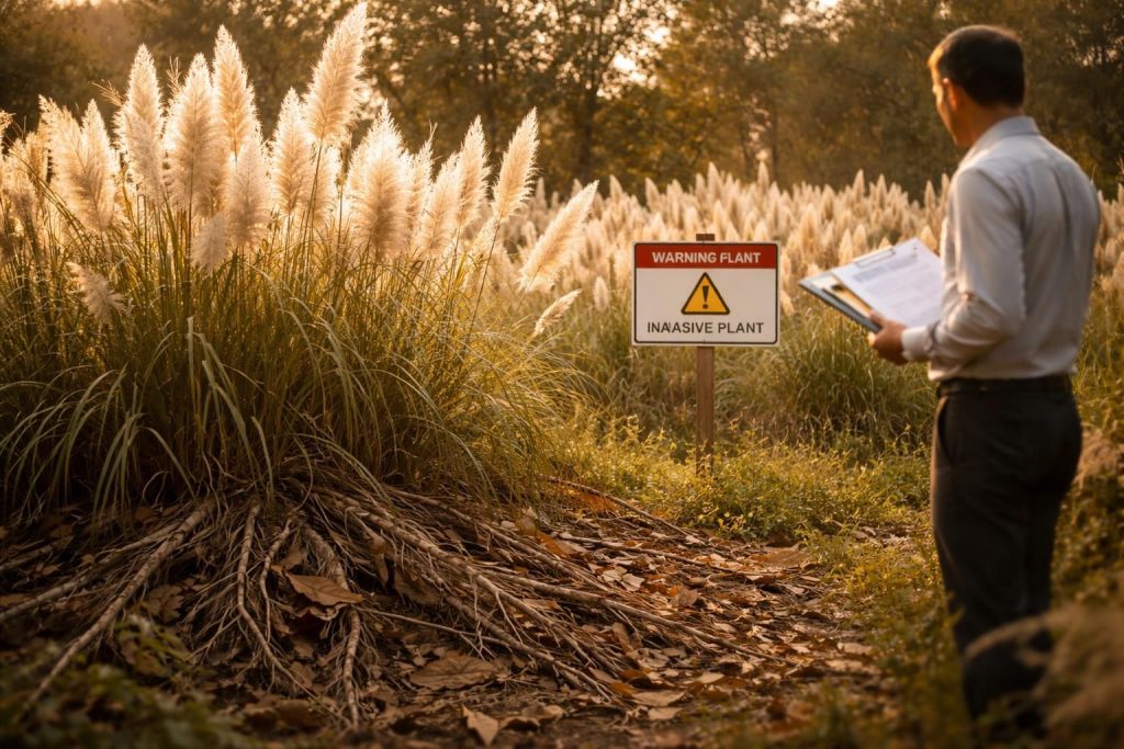 découvrez les risques méconnus liés à l'herbe de la pampa et informez-vous sur le cadre légal entourant cette plante envahissante.